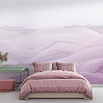 Wall murals Purple and white landscape