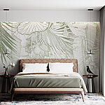 Wall murals Intricate foliage in soft tones
