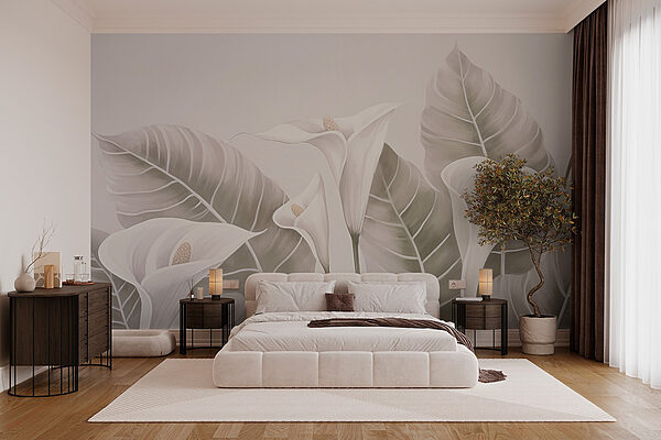 Nature’s elegance in soft tones Wall murals Nature’s elegance in soft tones