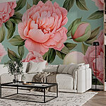 Wall murals Soft blossoms in pastel shades.