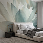 Wall murals Delicate petals in soft hues