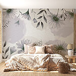 Wall murals Delicate flowers in soft hues
