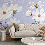 Wall murals Group of white flowers
