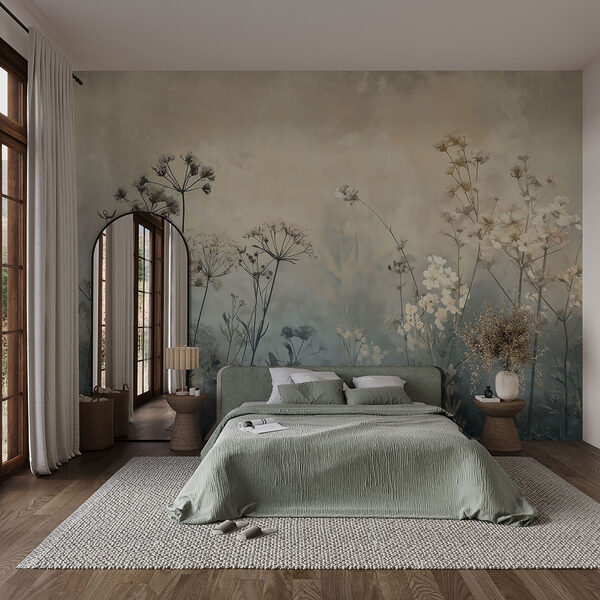 Soft blooms in tranquil hues Wall murals Soft blooms in tranquil hues
