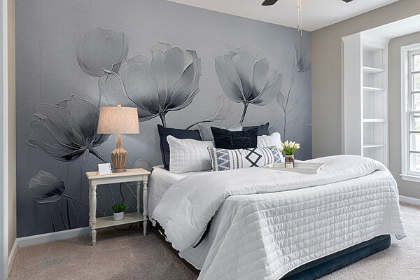 Wall murals Delicate blooms in soft hues (SKU: w02625) Wall murals Wall murals Delicate blooms in soft hues (SKU: w02625)