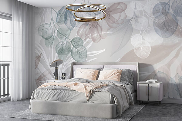 Wall murals Delicate blooms and soft textures (SKU: w08600) Wall murals Wall murals Delicate blooms and soft textures (SKU: w08600)