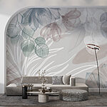 Wall mural Delicate blooms and soft textures