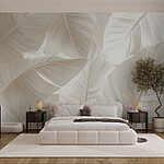 Wall murals Nature’s soft, elegant leaf patterns