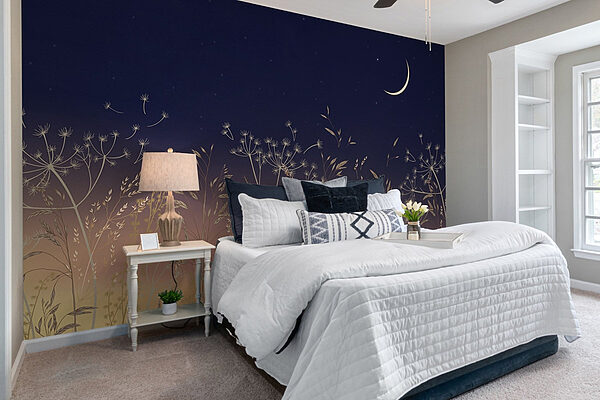 Field of grass and flowers Wall murals Field of grass and flowers