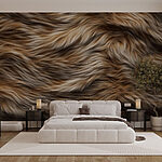 Wall murals Soft, flowing texture in warm hues