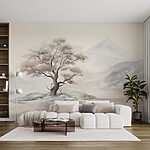 Wall mural Tree in the desert