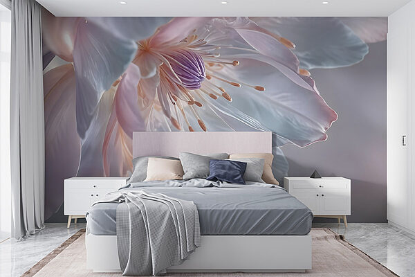Delicate petals in soft hues Wall murals Delicate petals in soft hues