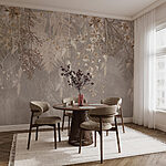 Wall mural Delicate floral arrangement overhead
