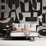 Wall murals Black and white art