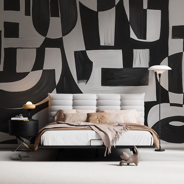Black and white art Wall murals Black and white art