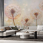 Wall murals Painting of dandelions