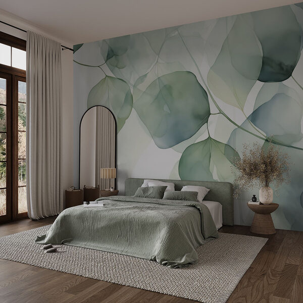 Gentle greens of nature’s embrace Wall murals Gentle greens of nature’s embrace