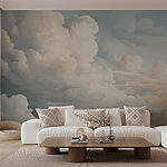 Wall murals Cloudy sky with many clouds