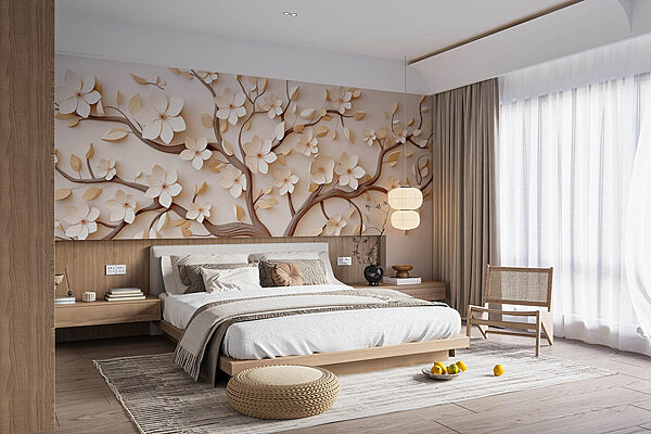 Tree with flowers on it Wall murals Tree with flowers on it