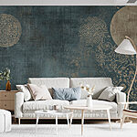 Wall murals Artful patterns on a dark background