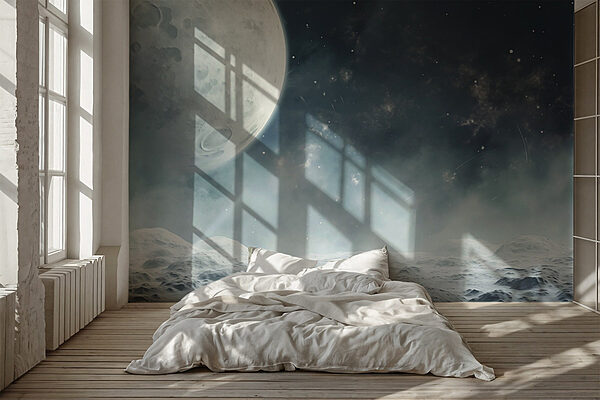 Moon in the sky Wall murals Moon in the sky