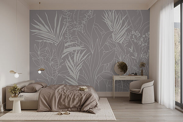 Nature’s delicate linework and forms Wall murals Nature’s delicate linework and forms