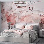 Wall murals Fluid shapes and colors intertwine beautifully