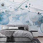 Wall murals Ethereal waves of muted colors