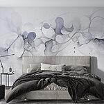 Wall murals Fluid forms in soft hues.