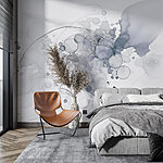 Wall murals Abstract shapes in soft hues.