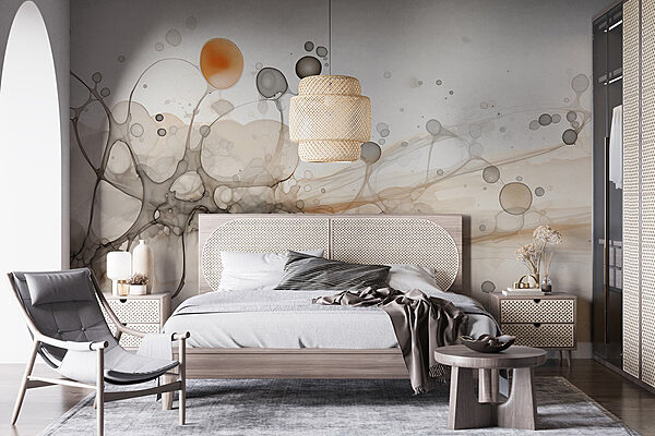 Abstract shapes in tranquil harmony Wall murals Abstract shapes in tranquil harmony