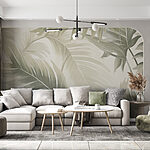 Wall murals Natural elegance in leafy designs.
