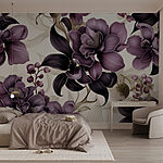 Wall murals Elegant purple floral arrangement on display