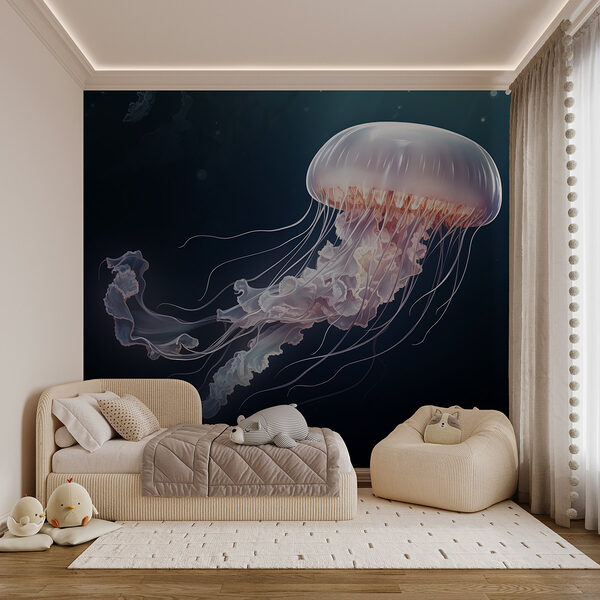 Jellyfish in the water Wall murals Jellyfish in the water