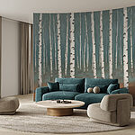 Wall murals Group of trees in a forest
