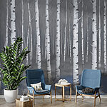Wall murals Group of trees in a forest