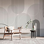 Wall mural Grey and black design
