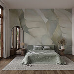 Wall murals Soft textures in muted tones