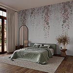 Wall murals Delicate leaves cascading gracefully down