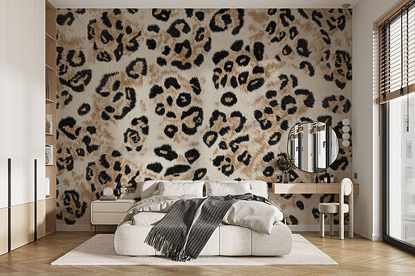 Vibrant spots on a soft surface Wall murals Vibrant spots on a soft surface
