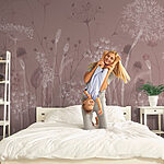 Wall murals Delicate blooms on soft background