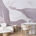 Wall murals Flowing lines in gentle hues