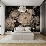 Wall murals Group of white flowers
