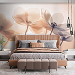 Wall murals Delicate blooms in soft hues.