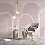 Wall mural White and gray background with white lines
