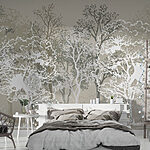 Wall murals Group of trees in a forest