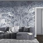 Wall murals Group of trees in a forest