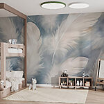 Wall murals Group of white feathers