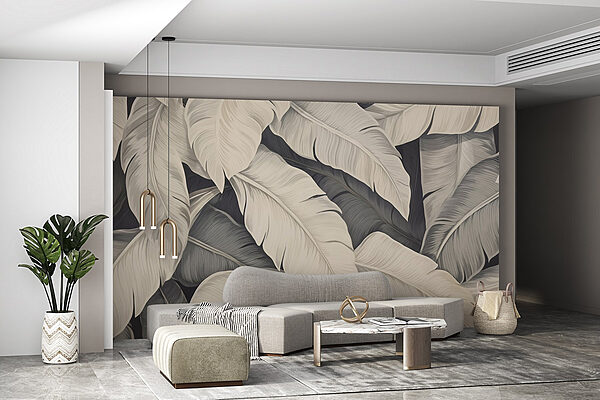 Wall murals Nature’s gentle palette of leaves