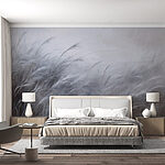 Wall murals Serene landscape of waving grasses.